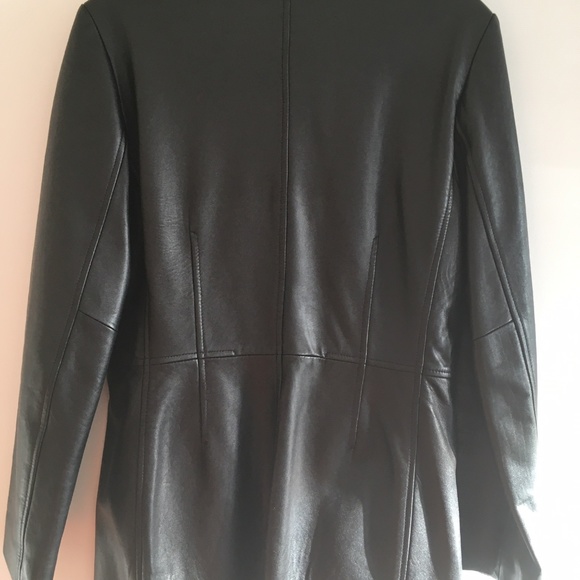 Lightweight Colebrook Black Leather Jacket - Picture 3 of 5